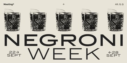 Meeting Font Poster 11