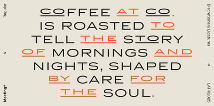 Meeting Font Poster 5