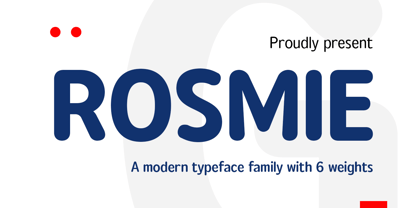 Rosmie Font Poster 1