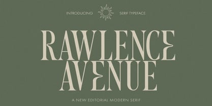 Rawlence Avenue Font Poster 1