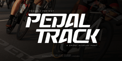 Pedal Track Font Poster 1