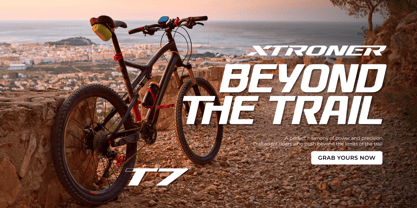 Pedal Track Font Poster 8