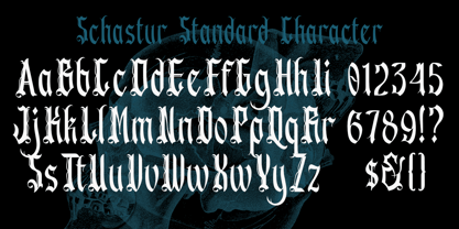 Schastur Font Poster 3