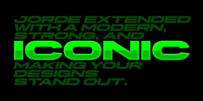 Jorde Extended Font Poster 4