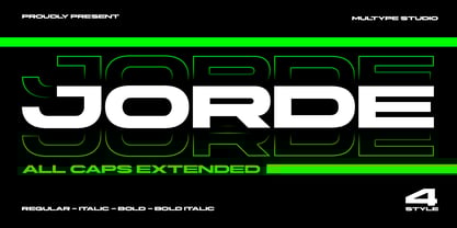 Jorde Extended Font Poster 1