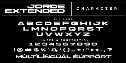 Jorde Extended Font Poster 14
