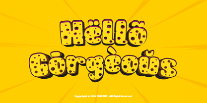 Fun Cheese Arabic Font Poster 8