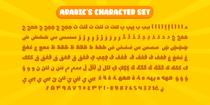 Fun Cheese Arabic Font Poster 2
