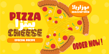 Fun Cheese Arabic Font Poster 6