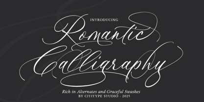 Romantic Calligraphy Font Poster 1