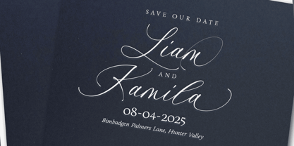 Romantic Calligraphy Font Poster 2