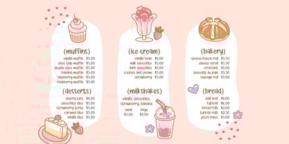 Sugar Milky Font Poster 5