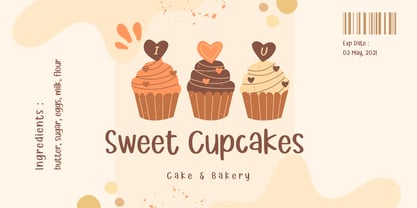 Sugar Milky Font Poster 2