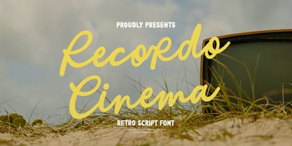 Recordo Cinema Font Poster 1