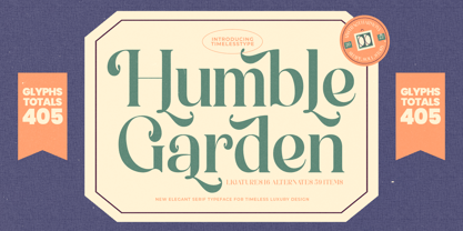 Humble Garden Font Poster 1