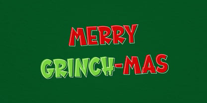 Grinch era Font Poster 2