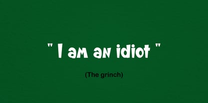 Grinch era Font Poster 7