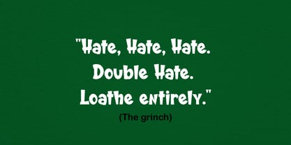 Grinch era Font Poster 4