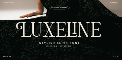 Luxeline Font Poster 1