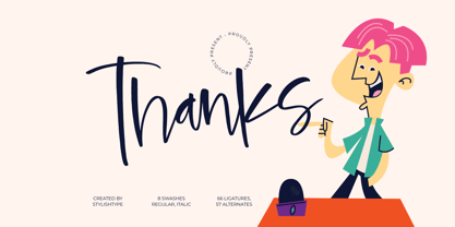 Hilarity Broadcast Font Poster 15