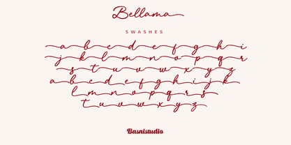 Bellama Signature Font Poster 9