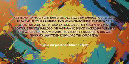 Riot Doodle Font Poster 4
