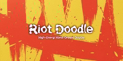 Riot Doodle Font Poster 3