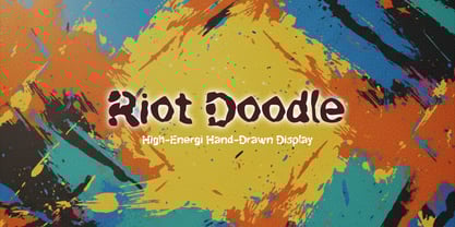 Riot Doodle Font Poster 1