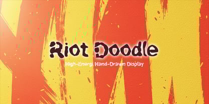 Riot Doodle Font Poster 2