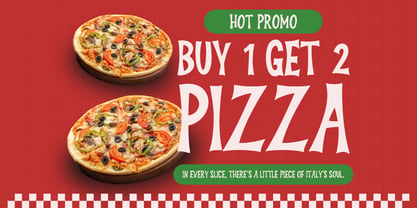 Pizzalia Font Poster 4