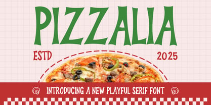 Pizzalia Font Poster 1