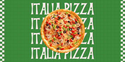 Pizzalia Font Poster 2