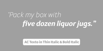 AC Texto Pro Font Poster 5