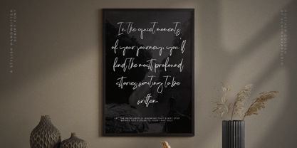 Rosther Golden Font Poster 9