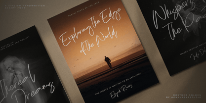 Rosther Golden Font Poster 6