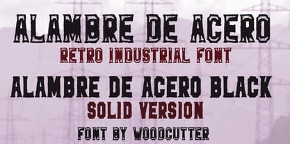 Alambre De Acero Font Poster 1
