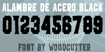Alambre De Acero Font Poster 7
