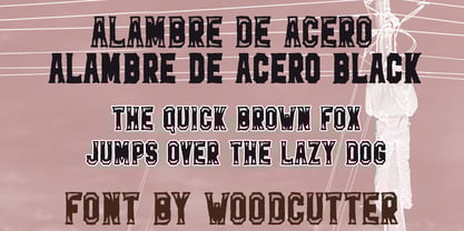 Alambre De Acero Font Poster 2