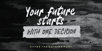 Hyper Outside Font Poster 6