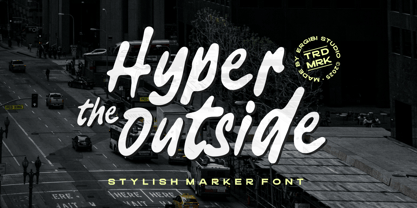 Hyper Outside Font Poster 1