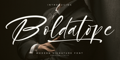 Boldatope Font Poster 1