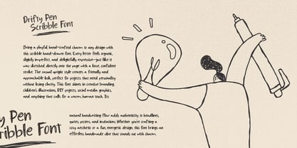 Drifty Pen Font Poster 4