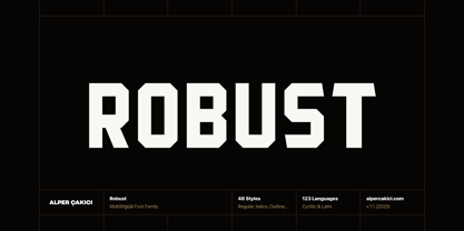 Robust Font Poster 1