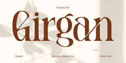 Girgan Font Poster 1