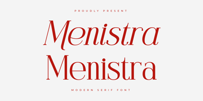 Menistra Font Poster 1