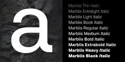 Marblis Font Poster 2