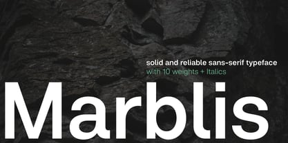 Marblis Font Poster 1