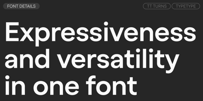 TT Turns Font Poster 3