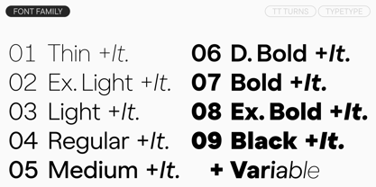 TT Turns Font Poster 4