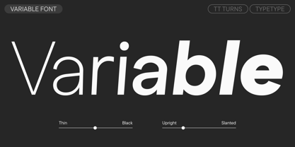 TT Turns Font Poster 5